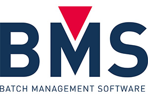 Ein stilvolles Logo, das die Abkürzung BMS für Batch Management Software in einem professionellen Layout darstellt.