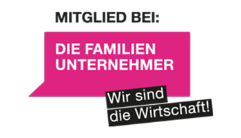 A creative logo that highlights the connection between family businesses and the economy through the slogan “We are the economy!”
